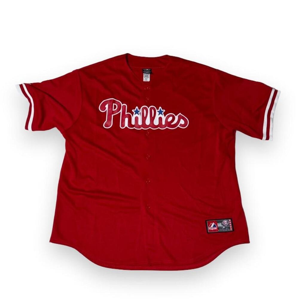 Majestic athletic philadelphia phillies red Jersey